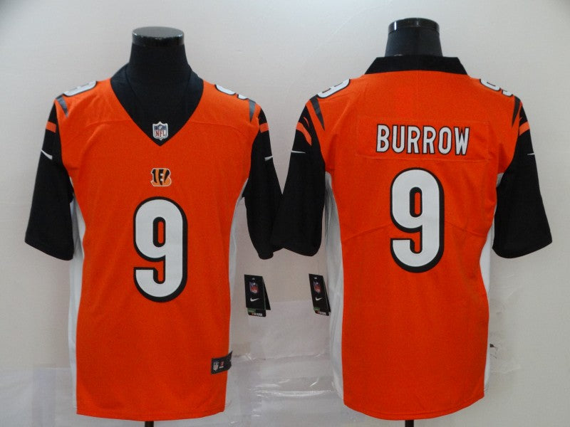 Men's Cincinnati Bengals Joe Burrow Orange Game Jersey football jersey product view 1