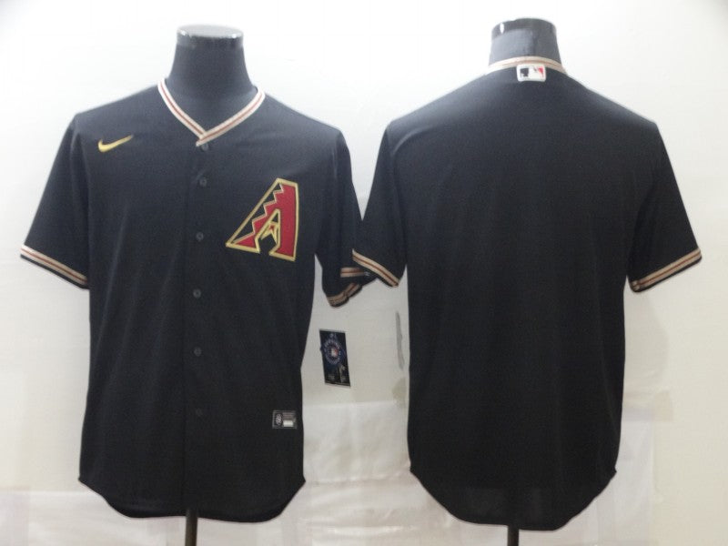 Men's Arizona Diamondbacks Black Replica Blank Jersey baseball jersey product view 1