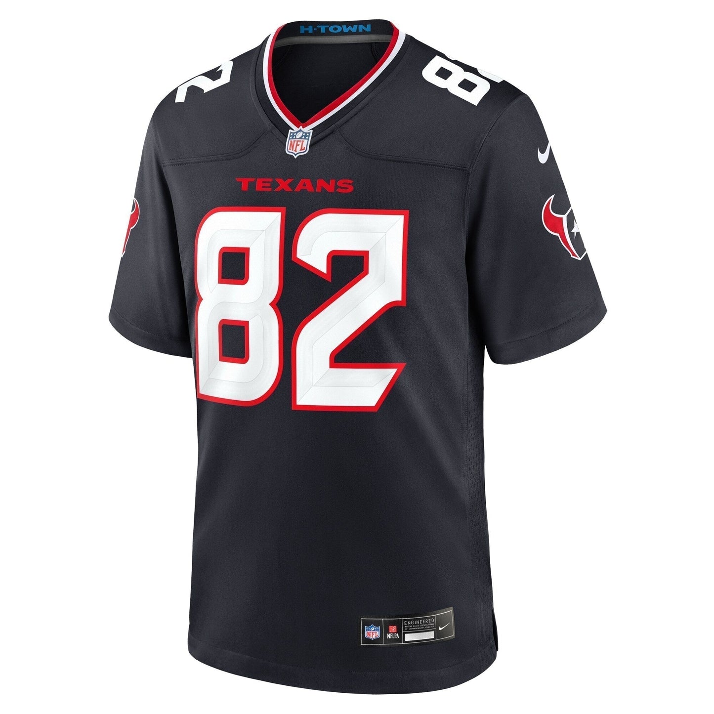 Steven Sims Houston Texans Team Game Jersey - Navy football jersey product view 2