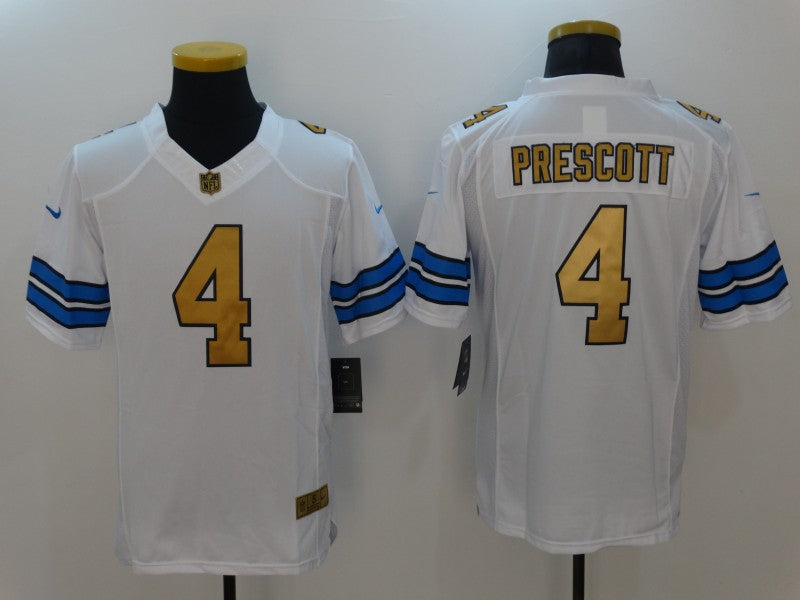 Men's Dallas Cowboys Dak Prescott #4 White Alternate Game Jersey1 football jersey product view 1