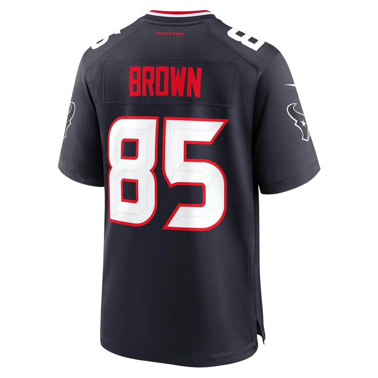Noah Brown Houston Texans Team Game Jersey - Navy football jersey product view 3