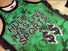 Hulu Mesh Jersey Green MN sports jersey product view 2