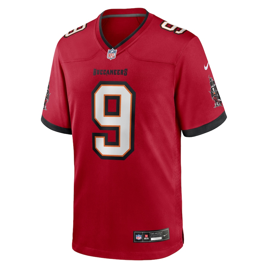Men's Tampa Bay Buccaneers Emeka Egbuka Red 2025 NFL Draft First Round Pick Game Jersey football jersey product view 2