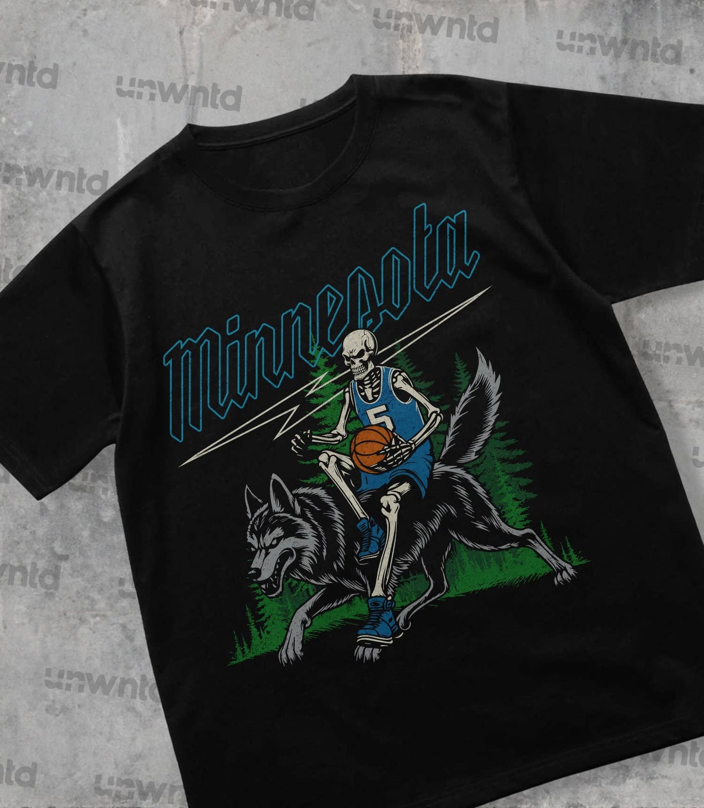 Minnesota Basketball Shirt - Vintage Skeleton Graphic Tee Unisex T-shirt, Sweatshirt, Hoodie, Long Sleeve Tee - T-Shirt, Sweatshirt, Hoodie