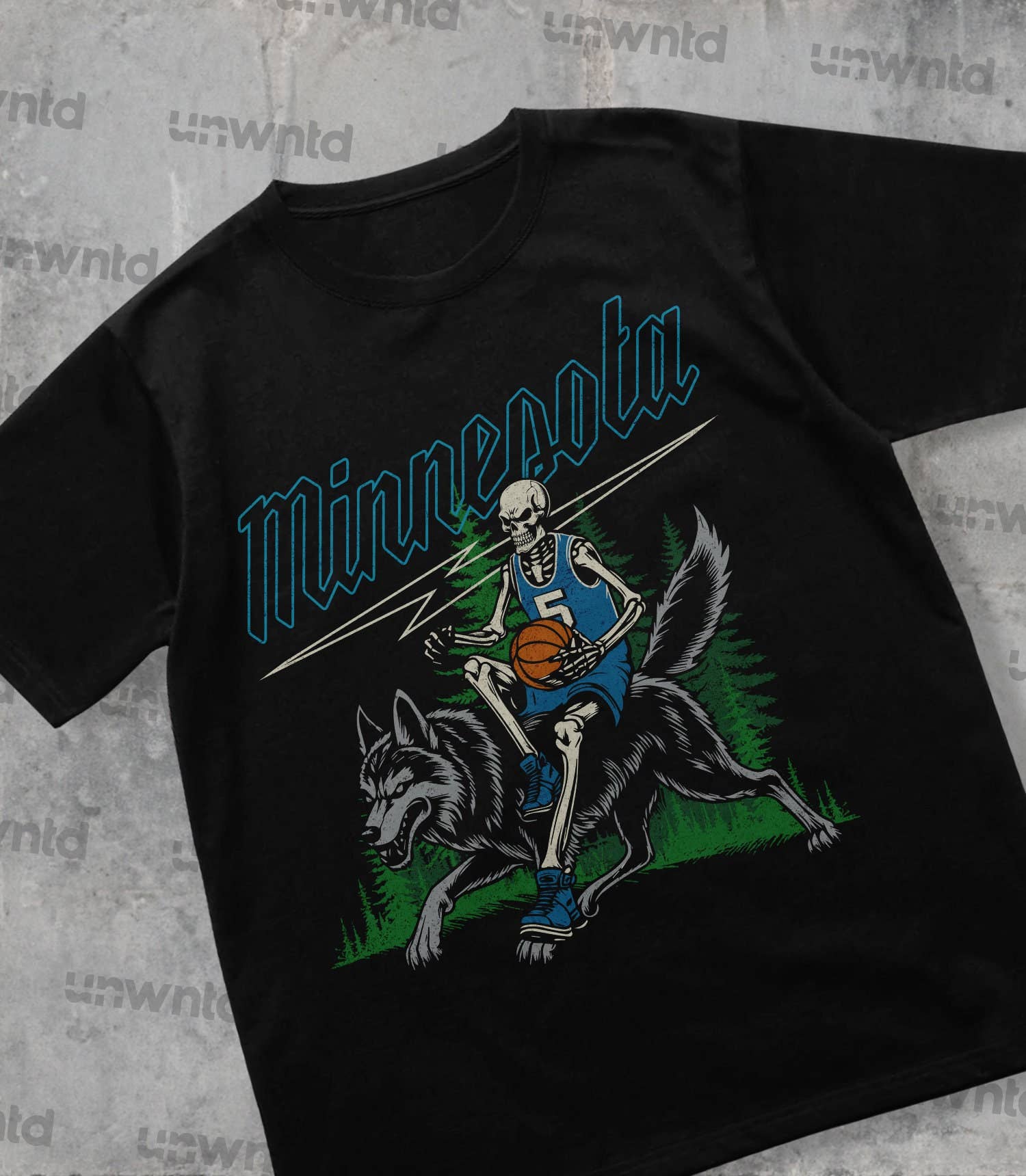 Minnesota Basketball Shirt - Vintage Skeleton Graphic Tee Unisex T-shirt, Sweatshirt, Hoodie, Long Sleeve Tee - T-Shirt, Sweatshirt, Hoodie