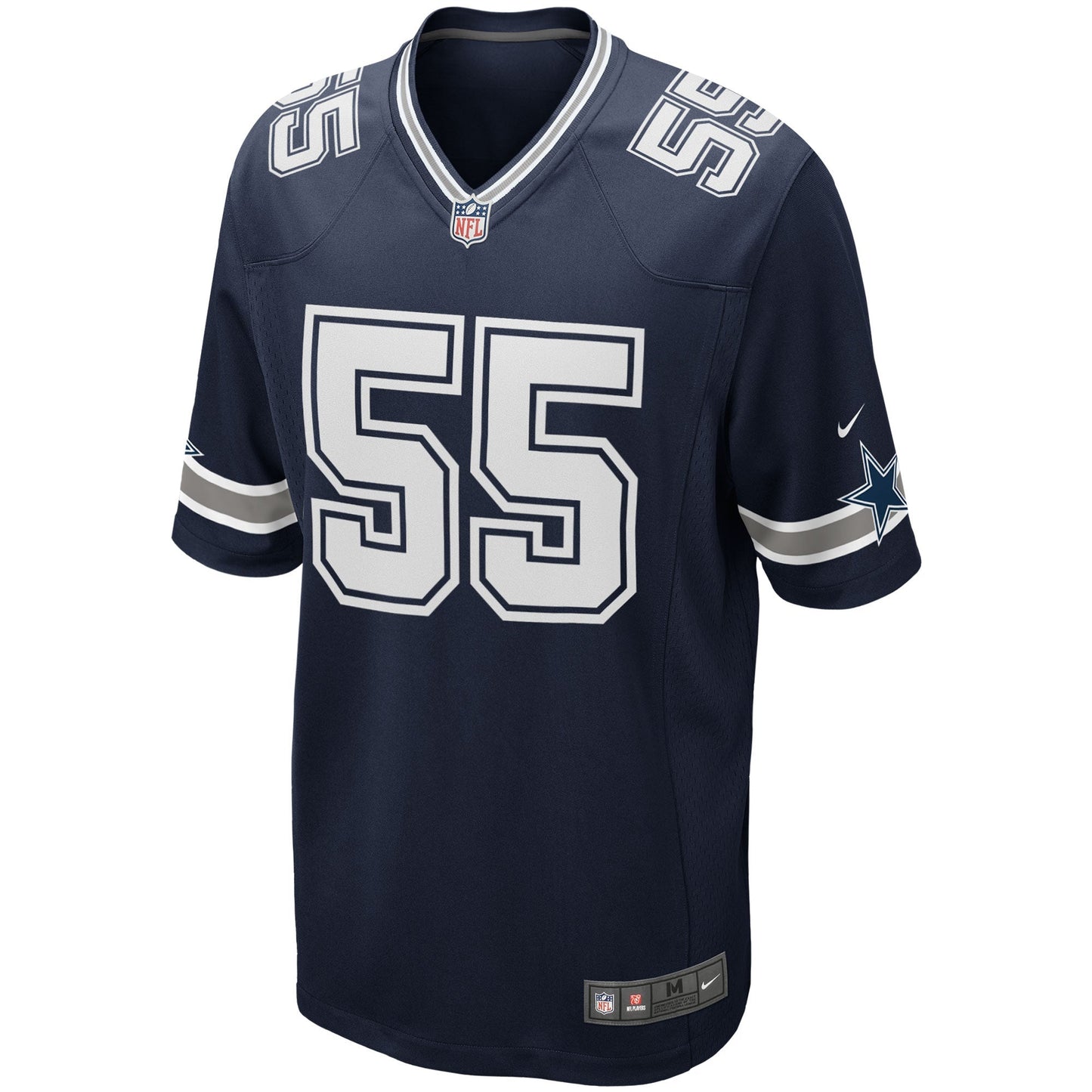 Leighton Vander Esch Dallas Cowboys Team Game Jersey - Navy football jersey product view 2
