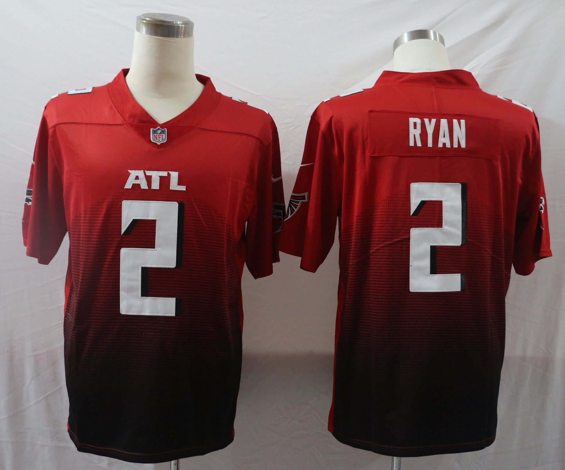 Men's Atlanta Falcons Matt Ryan Red 2nd Alternate Game Jersey football jersey product view 1