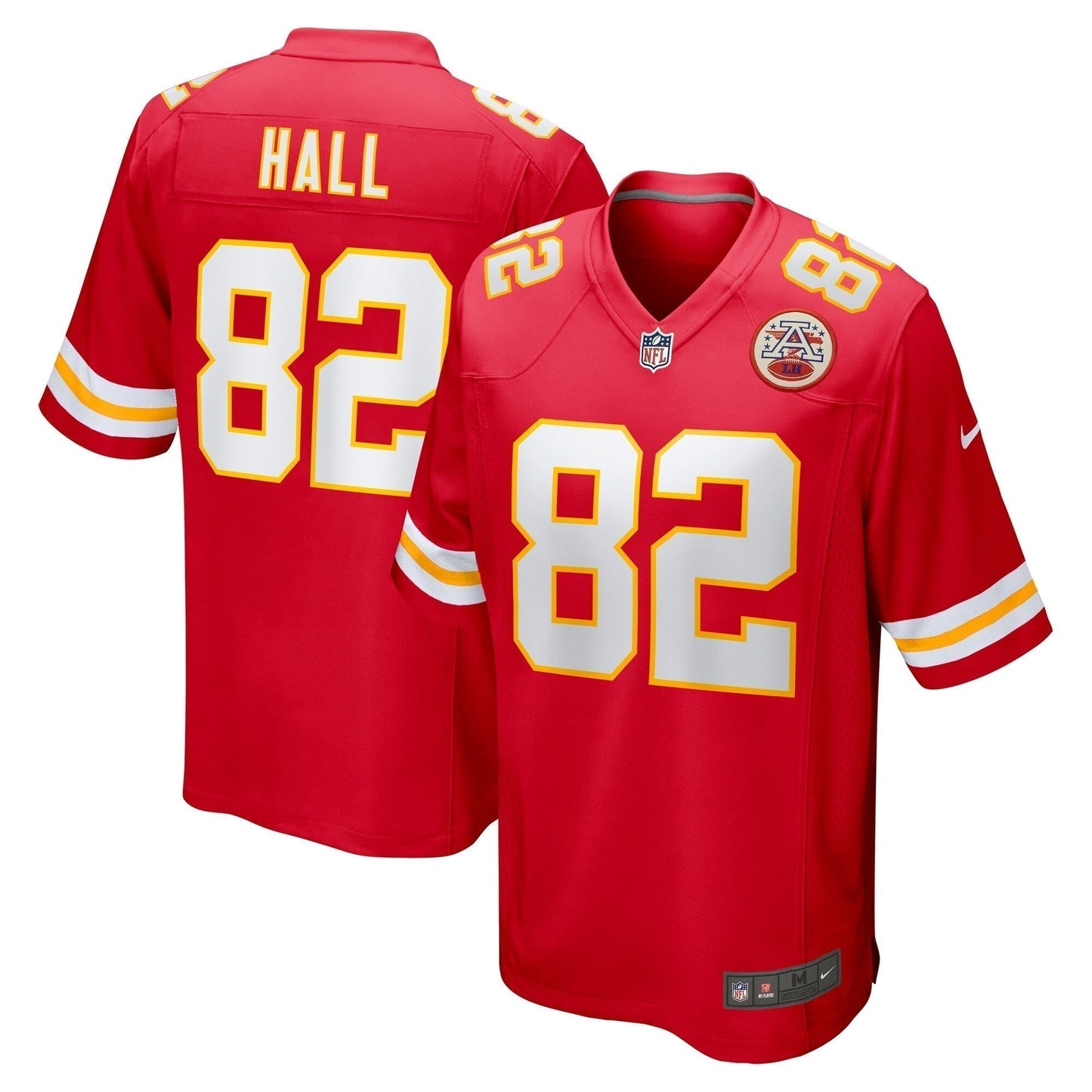 Dante Hall Kansas City Chiefs Retired Game Jersey - Red football jersey product view 1