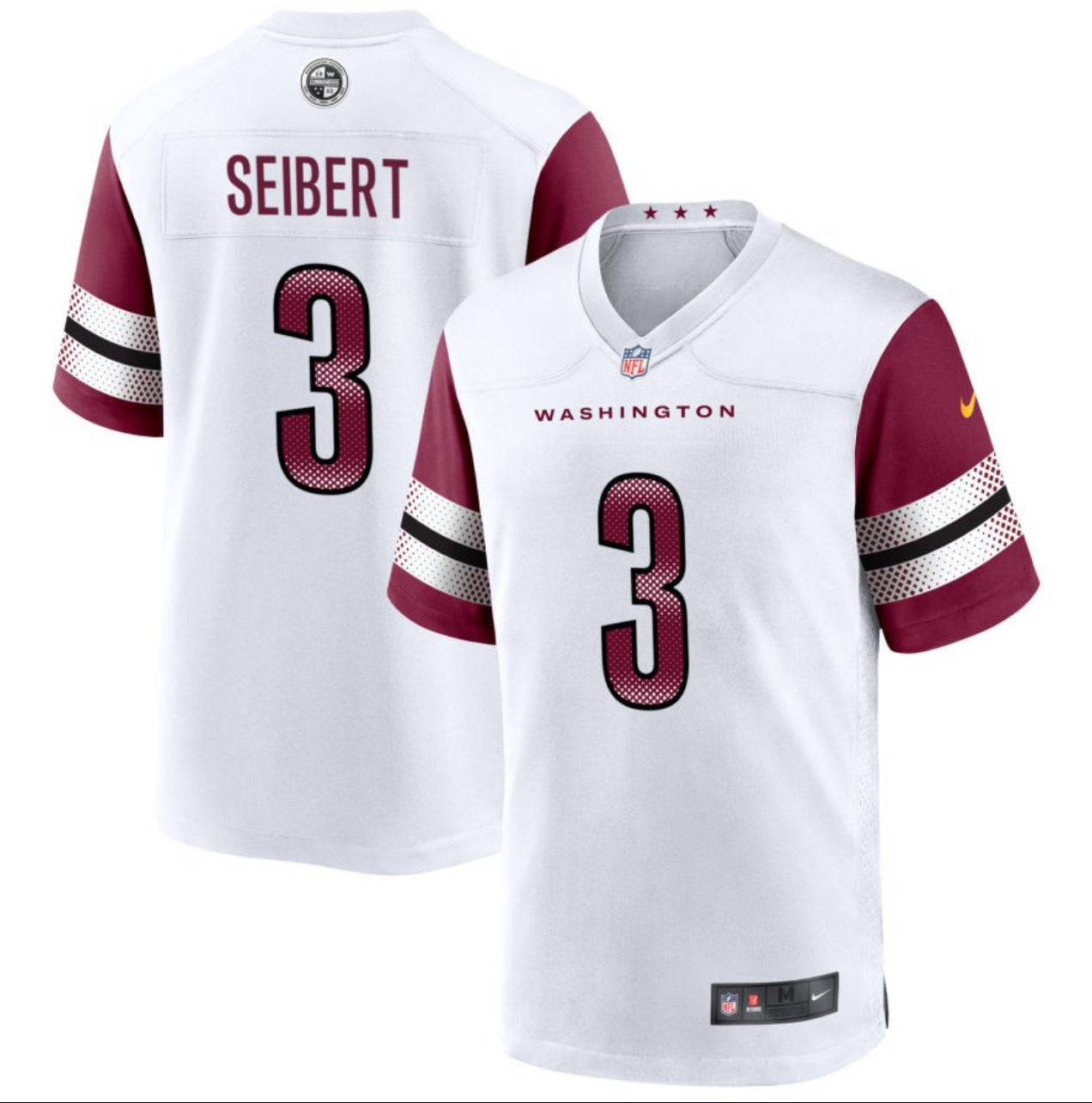 Austin Seibert Washington Commanders Jersey football jersey product view 1