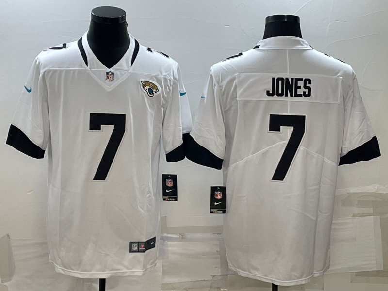 Men's Jacksonville Jaguars Zay Jones #7 White Game Jersey1 football jersey product view 1
