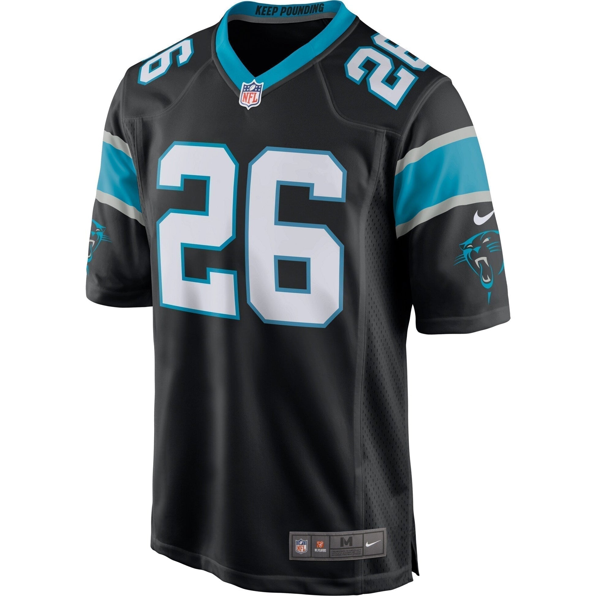 Donte Jackson Carolina Panthers Game Jersey - Black football jersey product view 2