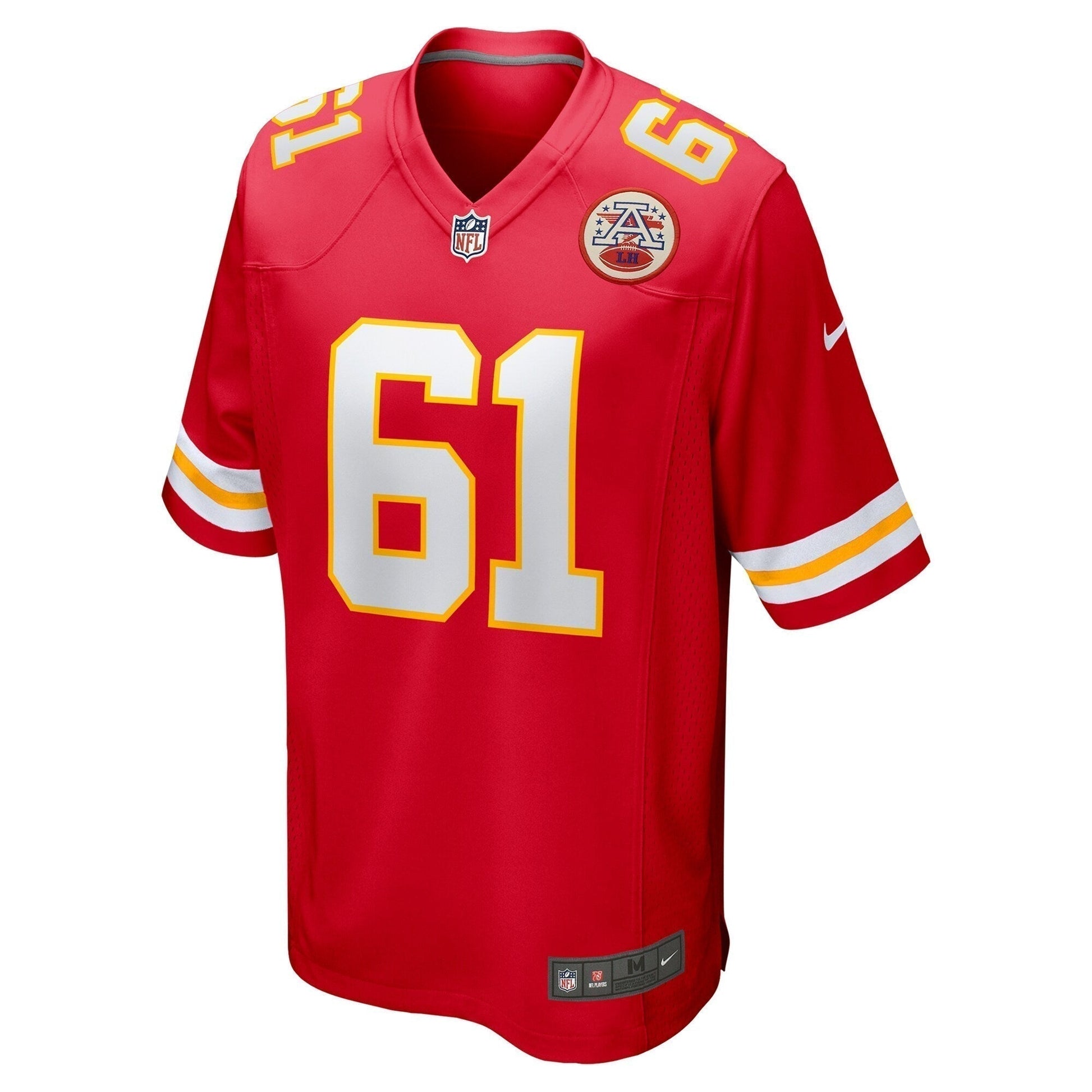 C.J. Hanson Kansas City Chiefs Game Jersey - Red football jersey product view 2