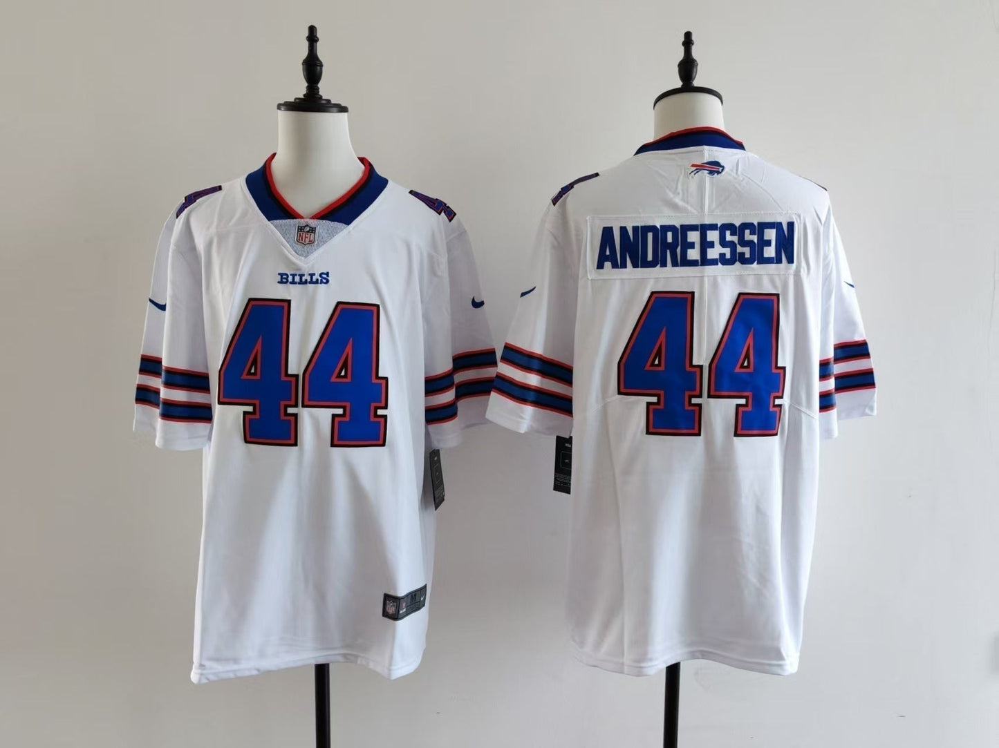 Men's Buffalo Bills Joe Andreessen Jersey-White football jersey product view 1