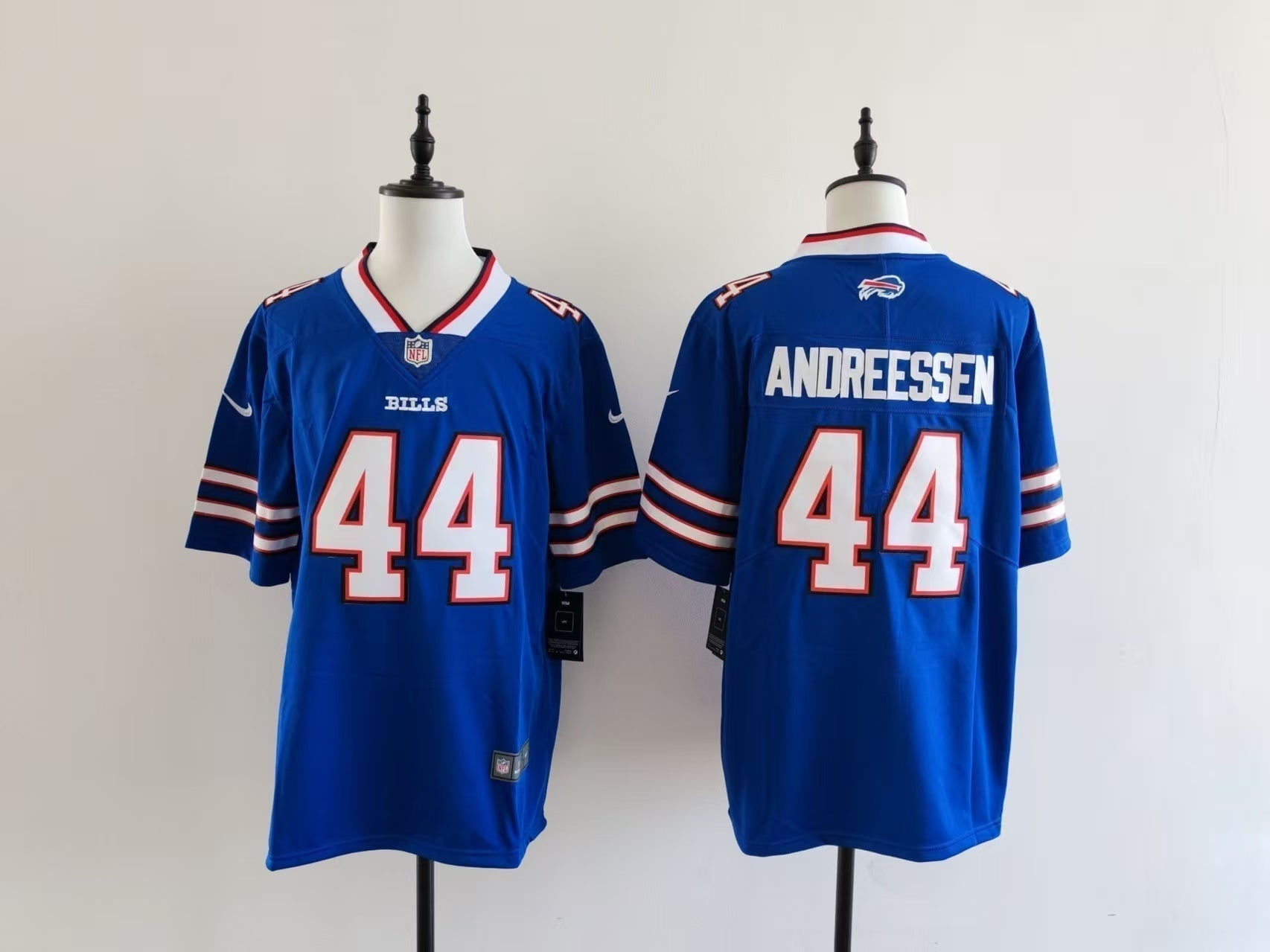 Men's Buffalo Bills Joe Andreessen Jersey-Blue football jersey product view 1