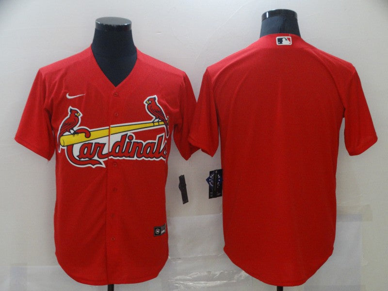 Men's St. Louis Cardinals Red Alternate Replica Blank Jersey baseball jersey product view 1