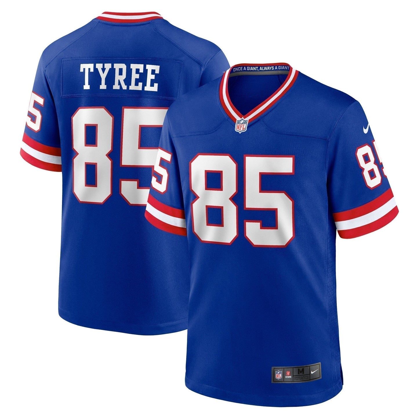 David Tyree New York Giants Classic Retired Game Jersey - Royal football jersey product view 1
