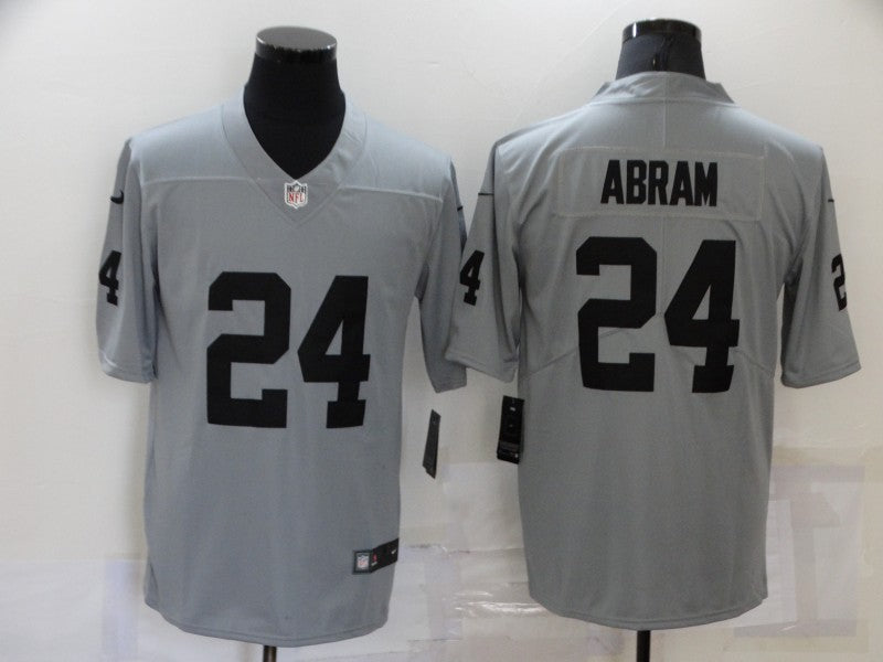 Men's Las Vegas Raiders Jonathan Abram #24 Gray Inverted Legend Jersey1 football jersey product view 1