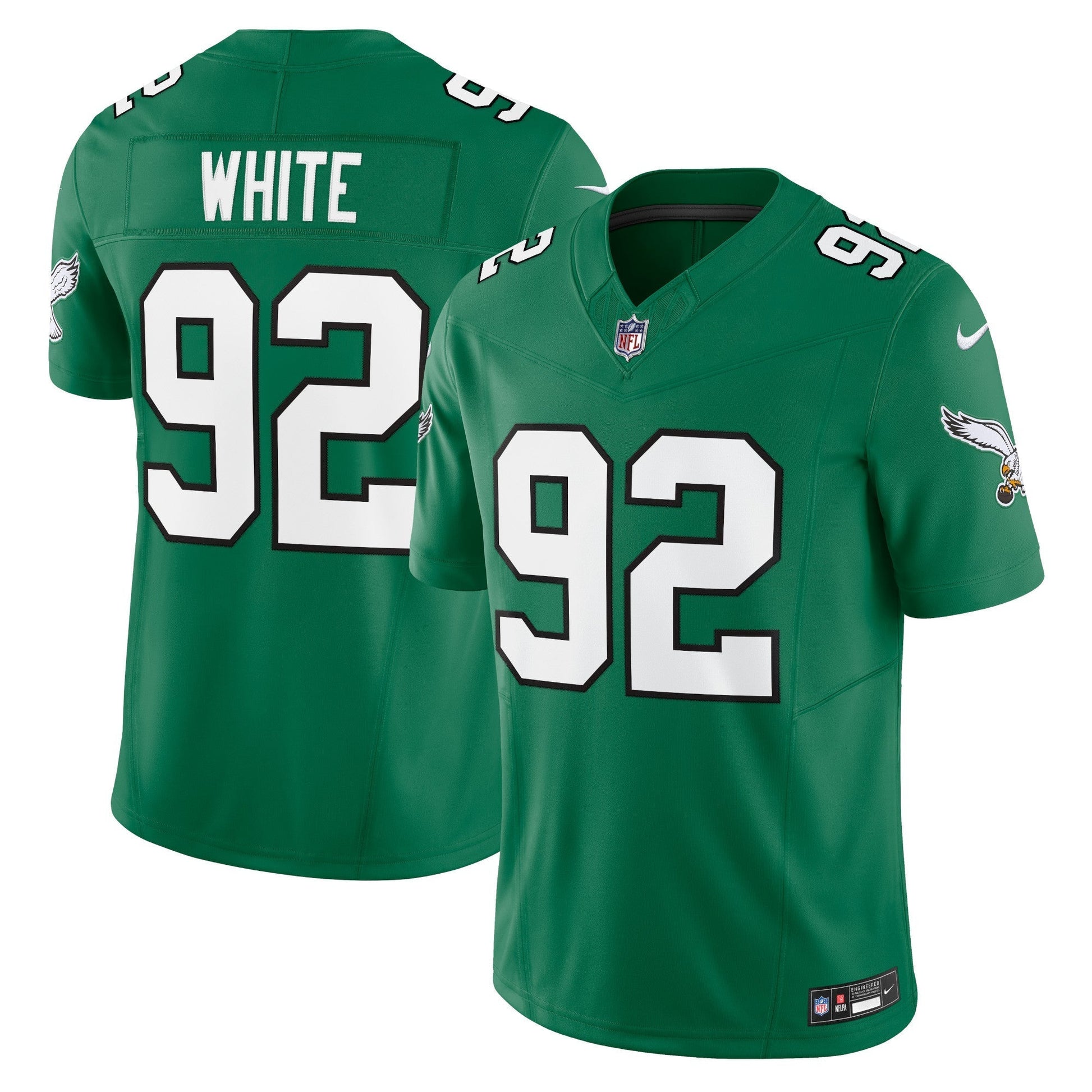 Reggie White Philadelphia Eagles Alternate Vapor F.U.S.E. Limited Jersey - Kelly Green football jersey product view 1