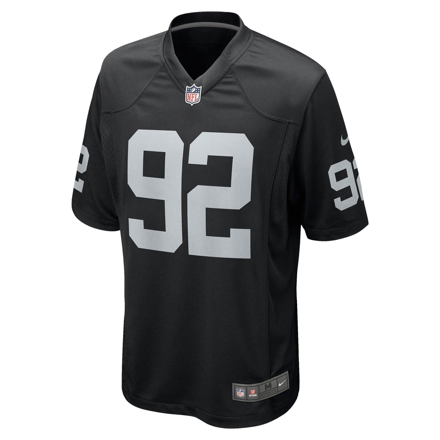 Richard Seymour Las Vegas Raiders Retired Game Jersey - Black football jersey product view 2