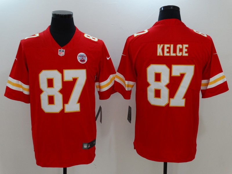 Men's Kansas City Chiefs Travis Kelce Red Player Jersey1 football jersey product view 1