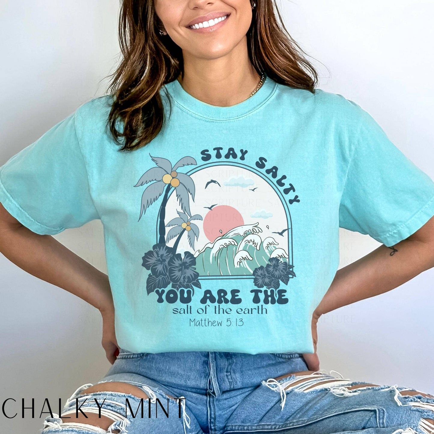 Stay Salty Christian Crewneck Faith Shirt Unisex T-shirt, Sweatshirt, Hoodie, Long Sleeve Tee - T-Shirt, Sweatshirt, Hoodie