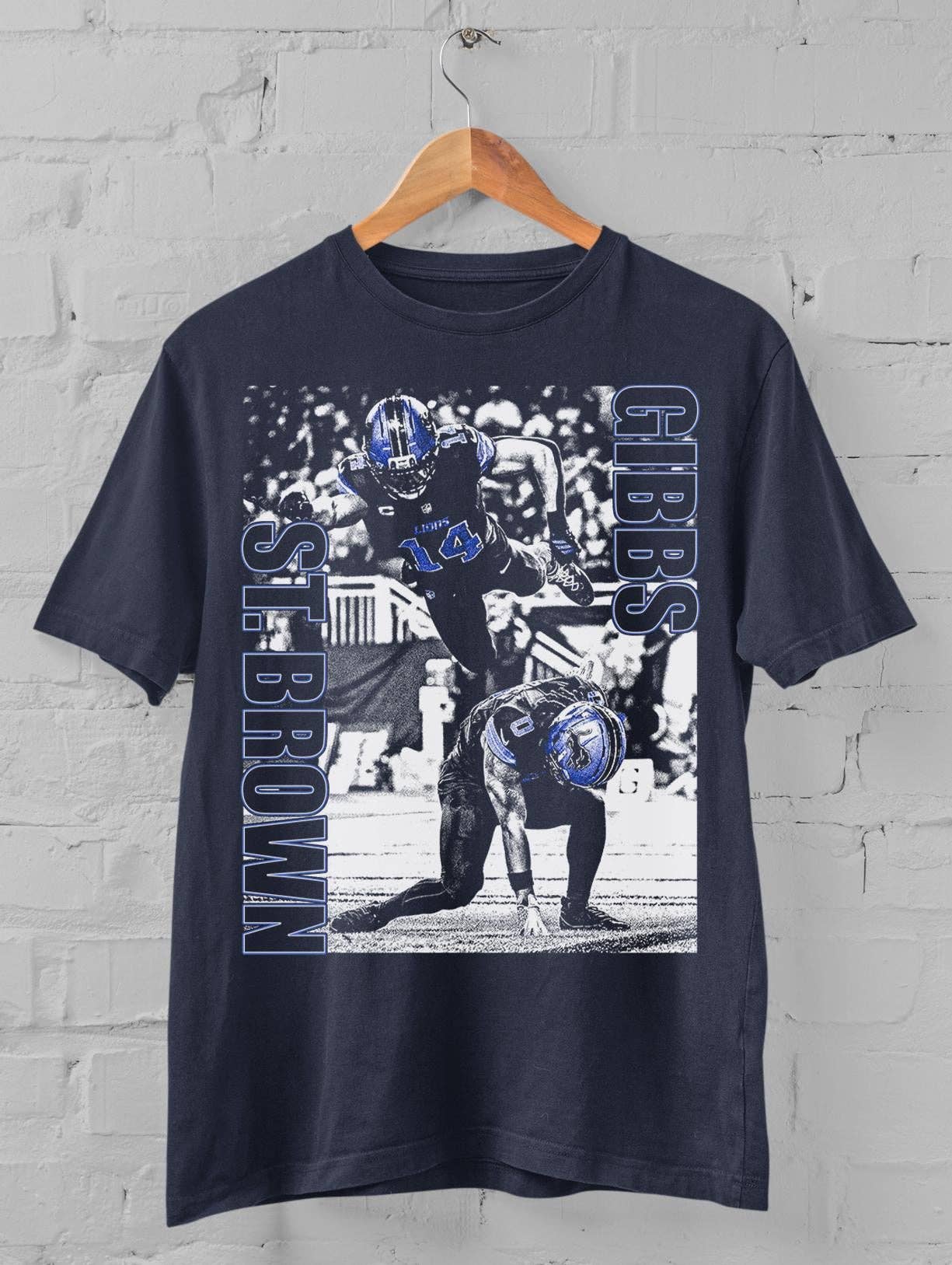 Detroit Football Amon-Ra St. Brown Jahmyr Gibbs Game Day Tee Unisex T-shirt, Sweatshirt, Hoodie, Long Sleeve Tee - T-Shirt, Sweatshirt, Hoodie