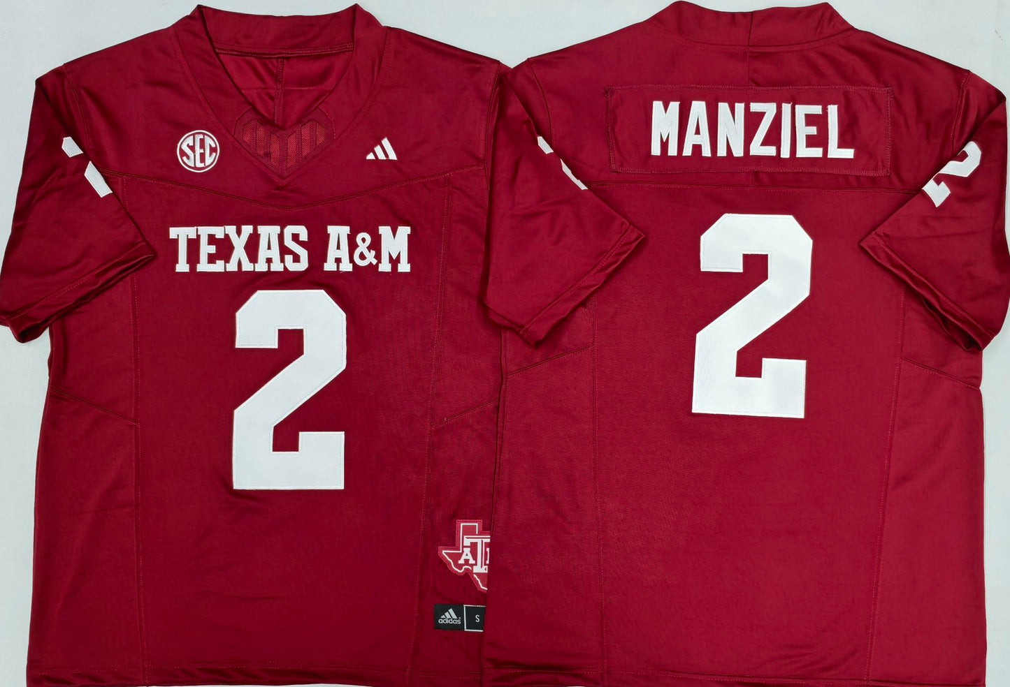 Men's Texas A&M Aggies Johnny Manziel Red Player Game Jersey sports jersey product view 1