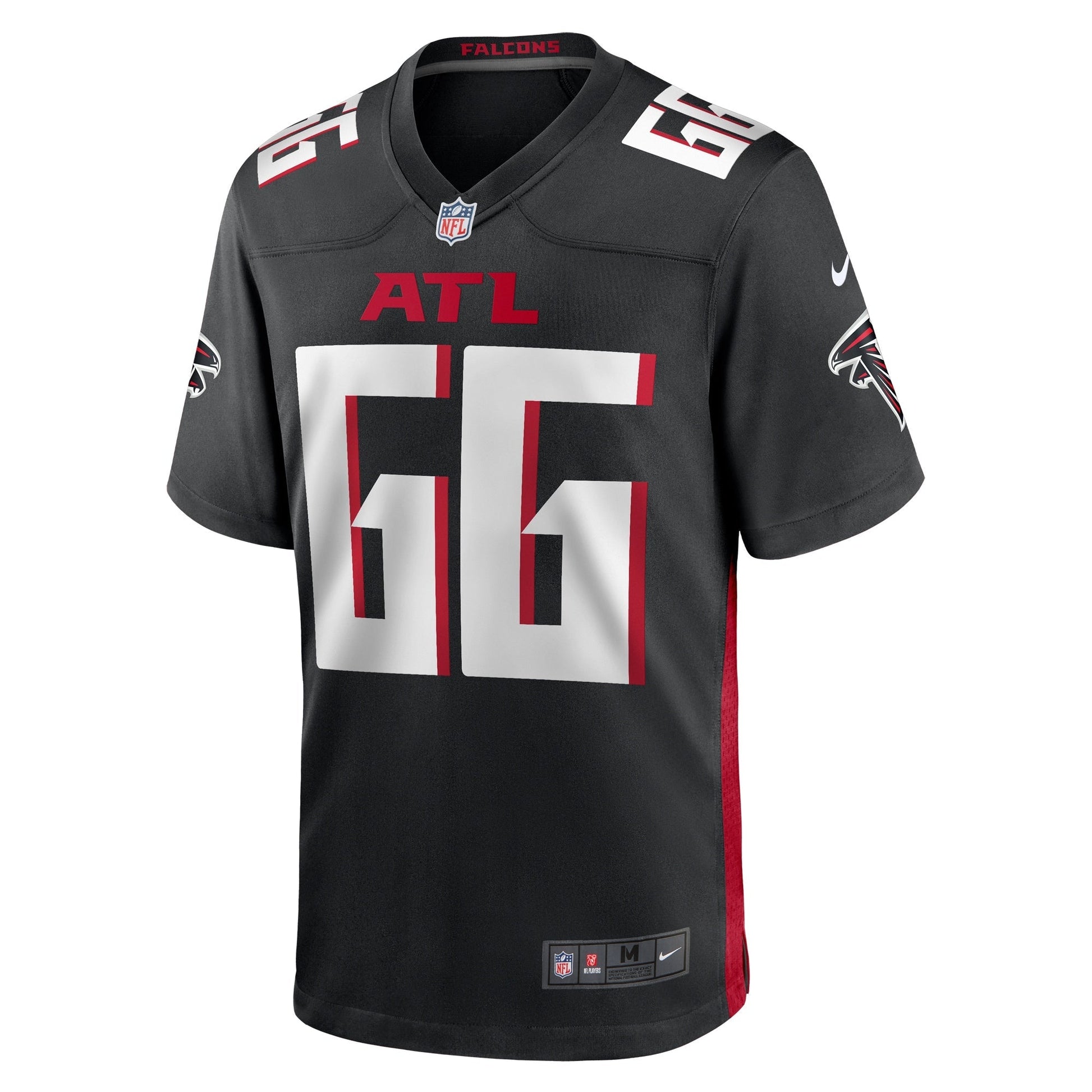 John Leglue Atlanta Falcons Team Game Jersey - Black football jersey product view 2