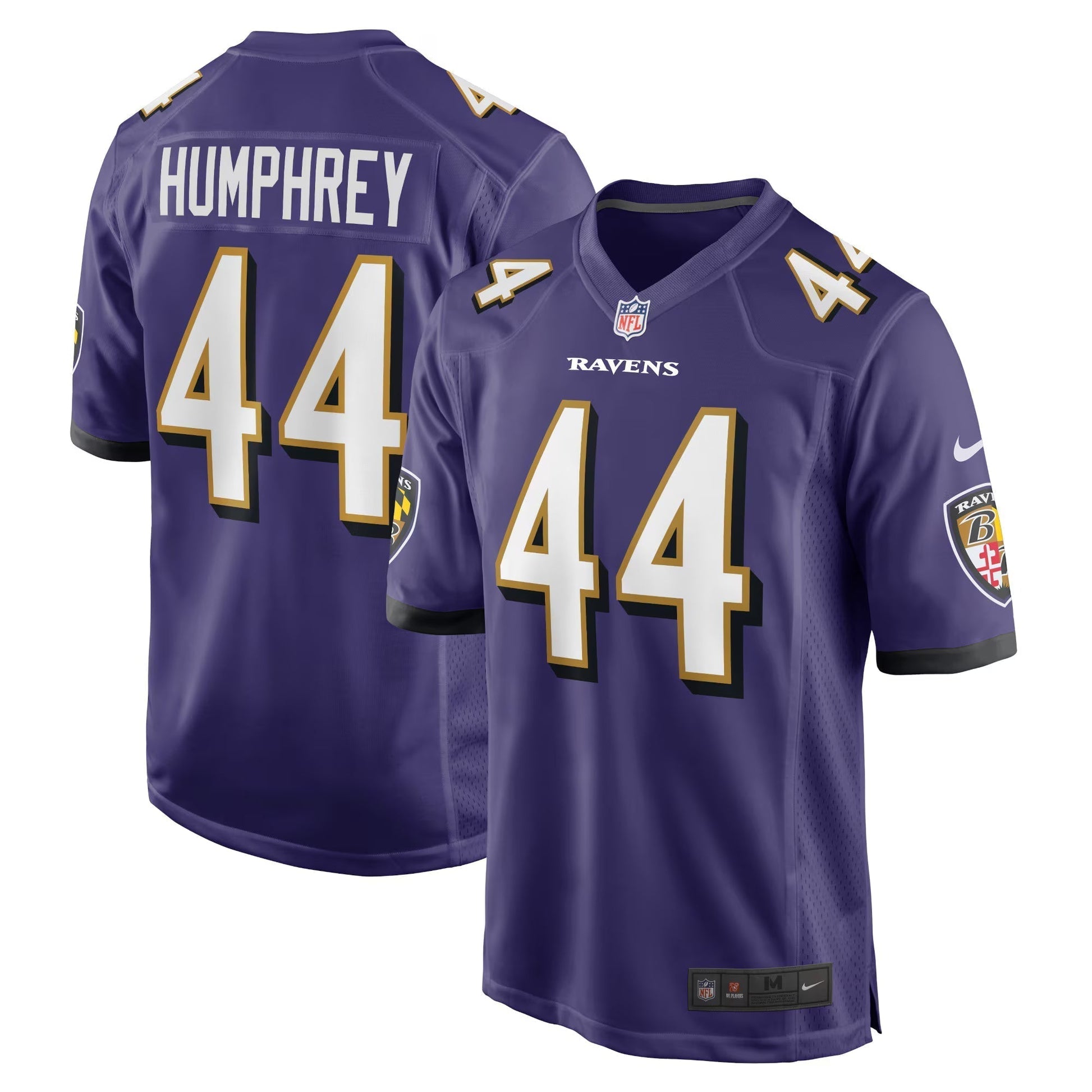 Baltimore Ravens Marlon Humphrey Purple Game Team Jersey football jersey product view 1