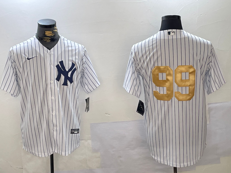 Men's New York Yankees Aaron Judge White Game Jersey baseball jersey product view 1
