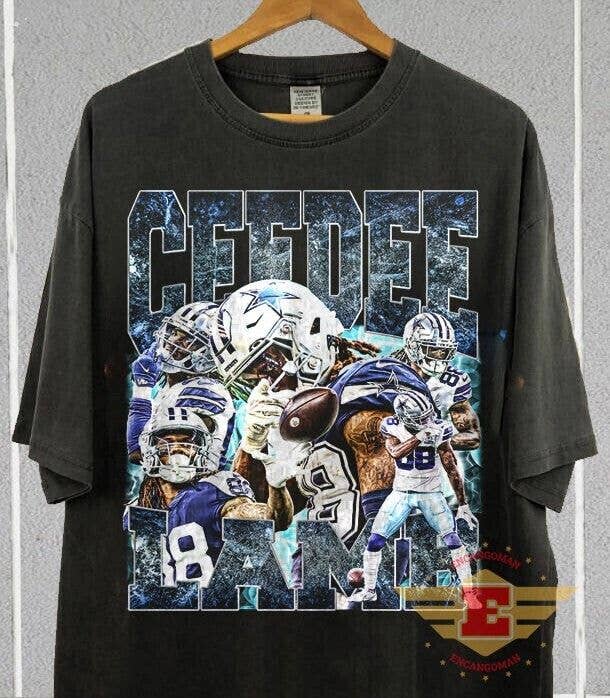 Vintage 90s Ceedee Lamb Graphic Tee Retro Football Gift Unisex T-shirt, Sweatshirt, Hoodie, Long Sleeve Tee - T-Shirt, Sweatshirt, Hoodie