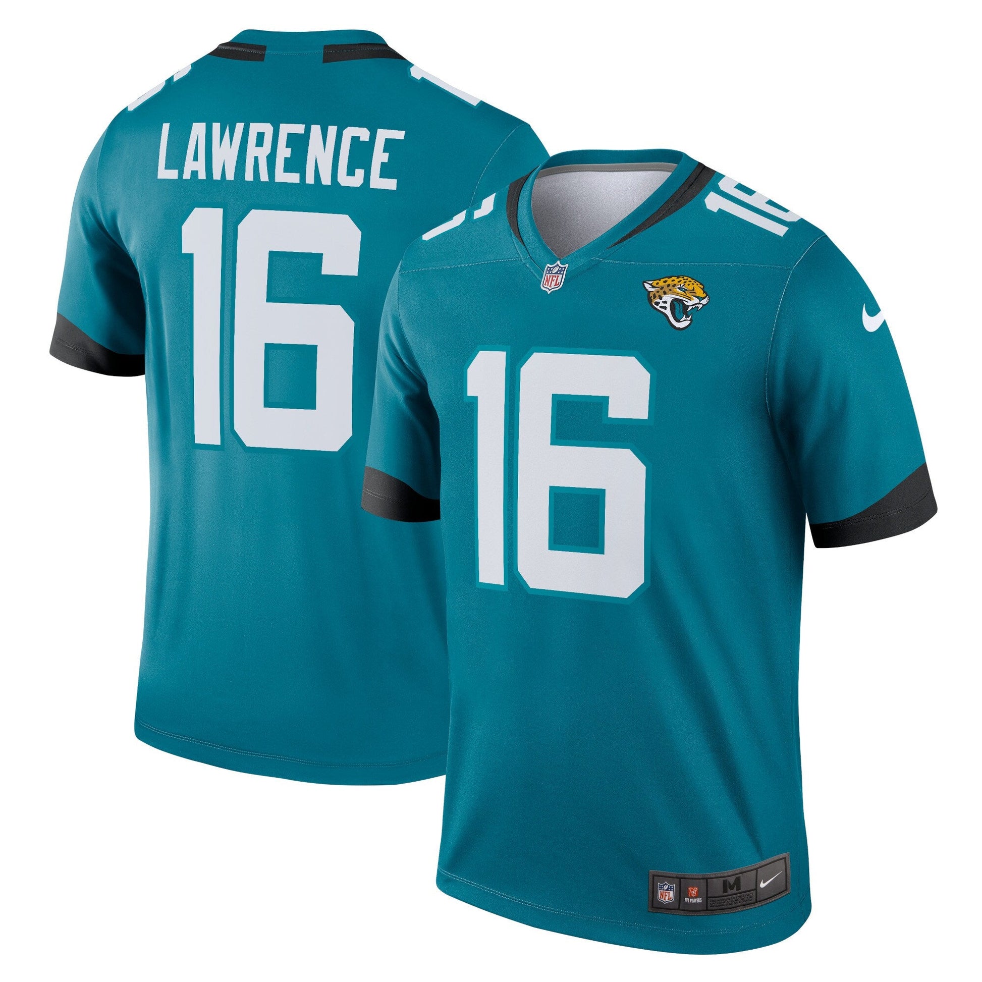 Trevor Lawrence Jacksonville Jaguars Legend Jersey - Teal football jersey product view 1