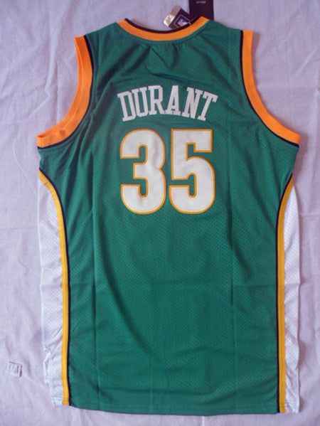 SuperSonics No. 35 Durant Green Retro Fan Edition New Fabric Jersey basketball jersey product view 2