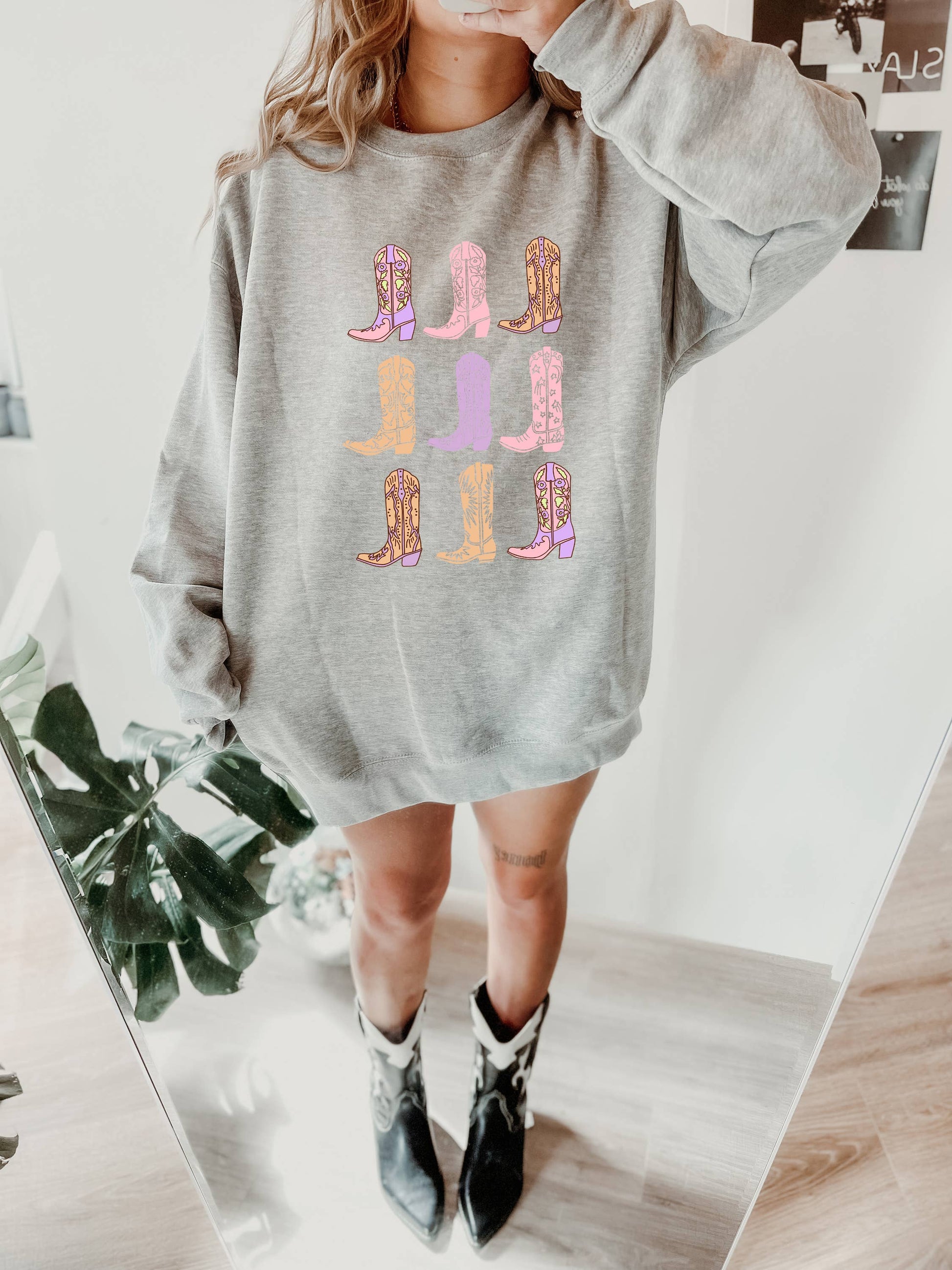 Transfer Only, Cowgirl Screen Print Transfer, Western Unisex T-shirt, Sweatshirt, Hoodie, Long Sleeve Tee - T-Shirt, Sweatshirt, Hoodie