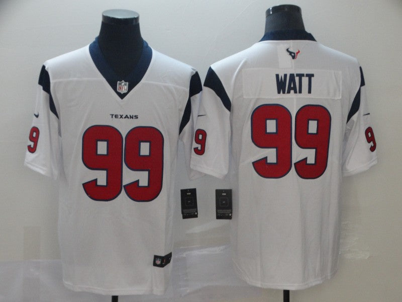 Men's Houston Texans J.J. Watt #99 White Game Player Jersey1 football jersey product view 1