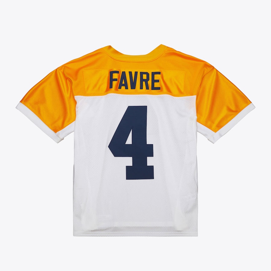 Men's Brett Favre White Green Bay Packers 1994 Jersey football jersey product view 1