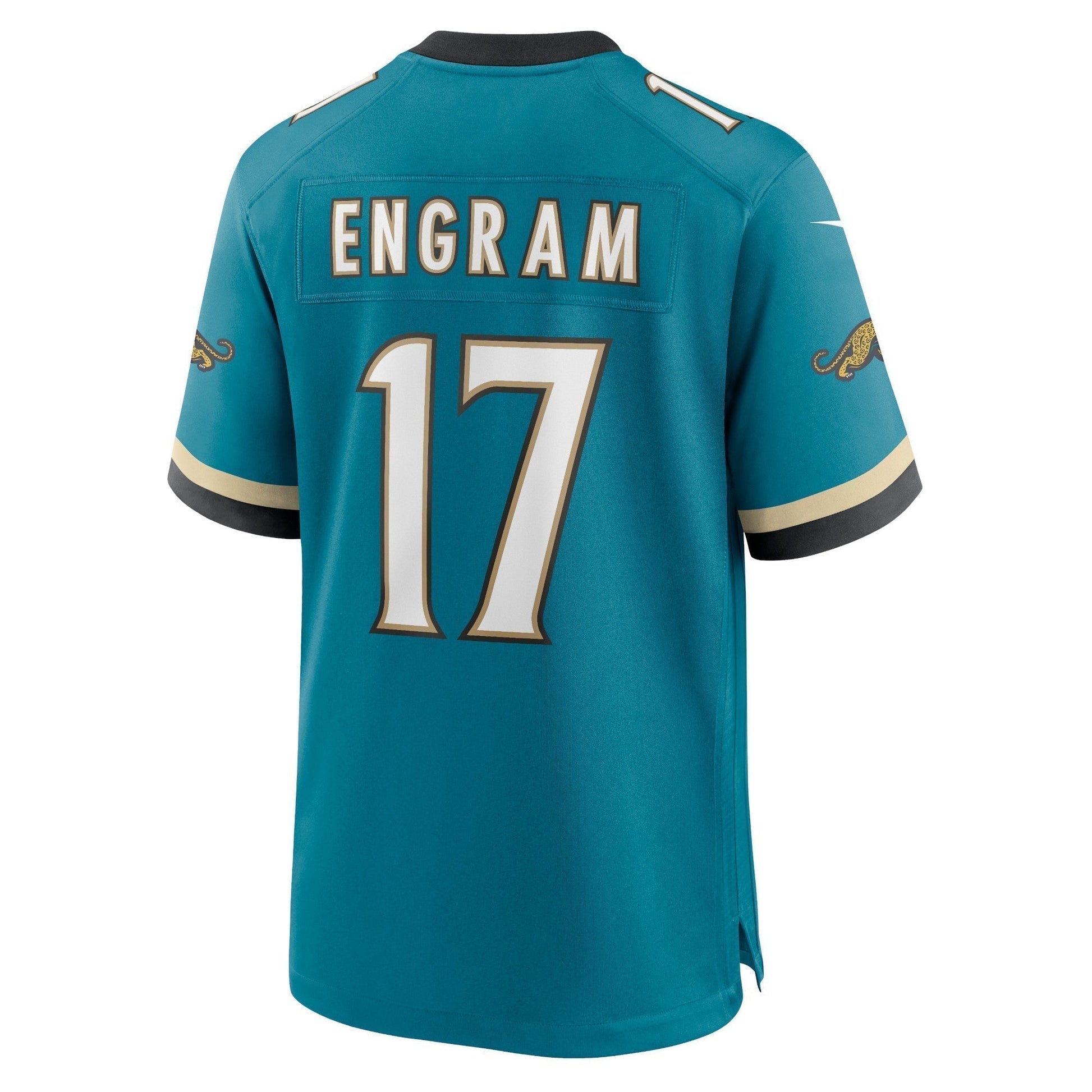 Evan Engram Jacksonville Jaguars Prowler Throwback Game Jersey - Teal football jersey product view 3