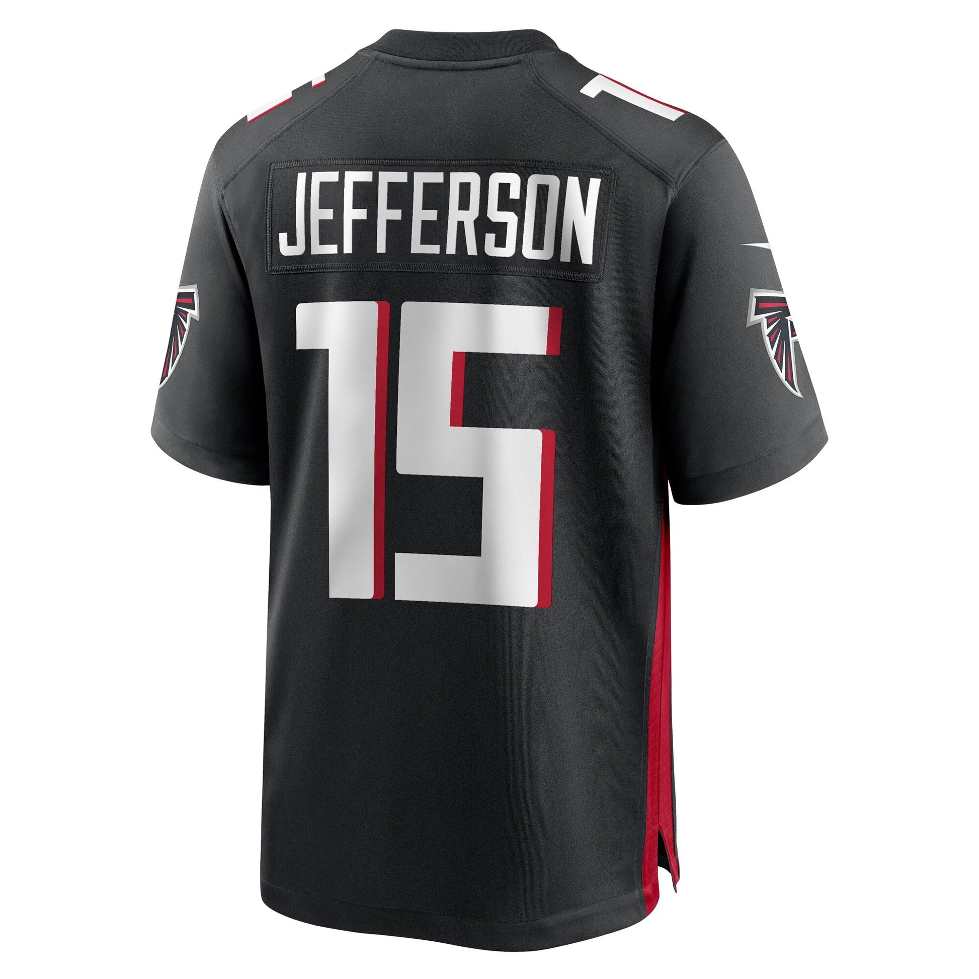 Van Jefferson Atlanta Falcons Game Jersey - Black football jersey product view 3