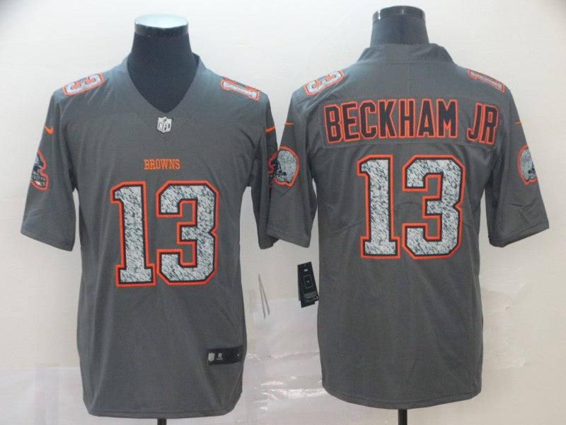 Men's Cleveland Browns Odell Beckham Jr. Gray Player Game Jersey1 football jersey product view 1