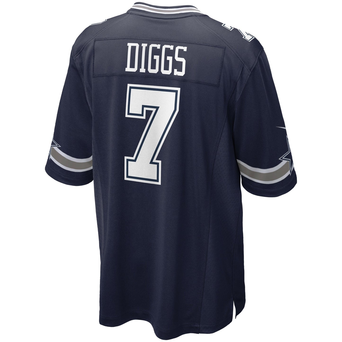 Trevon Diggs Dallas Cowboys Game Jersey - Navy football jersey product view 3