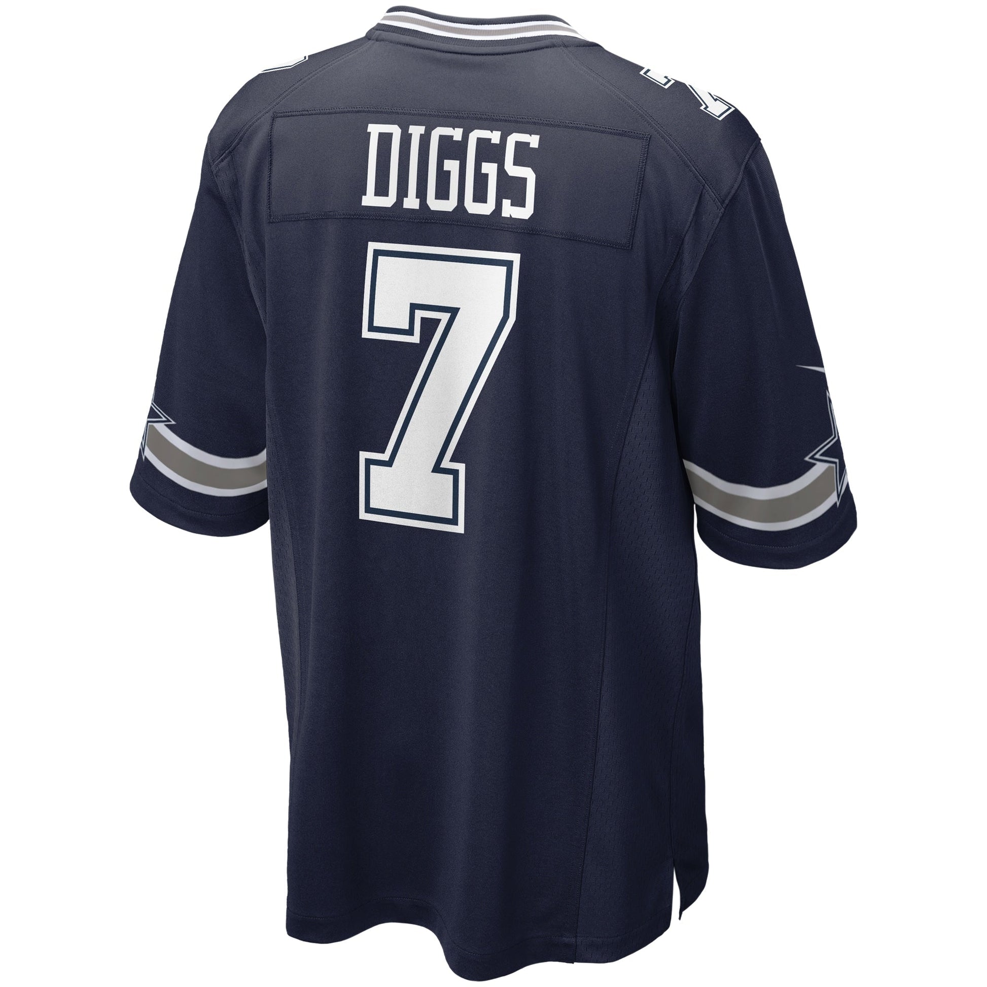 Trevon Diggs Dallas Cowboys Game Jersey - Navy football jersey product view 3