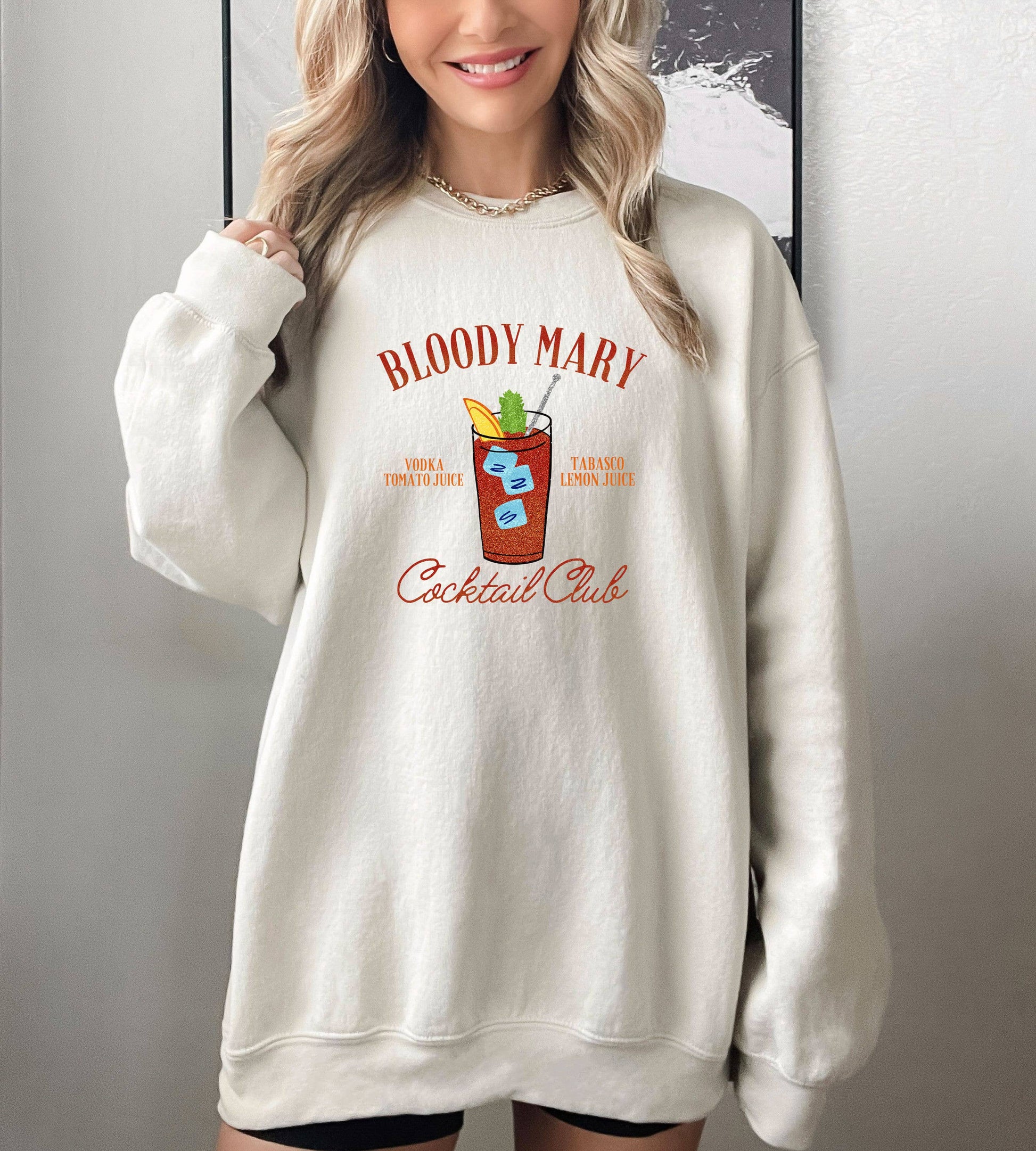 Transfer Only, Trendy Screen Print Transfer, Bloody Mary Unisex T-shirt, Sweatshirt, Hoodie, Long Sleeve Tee - T-Shirt, Sweatshirt, Hoodie