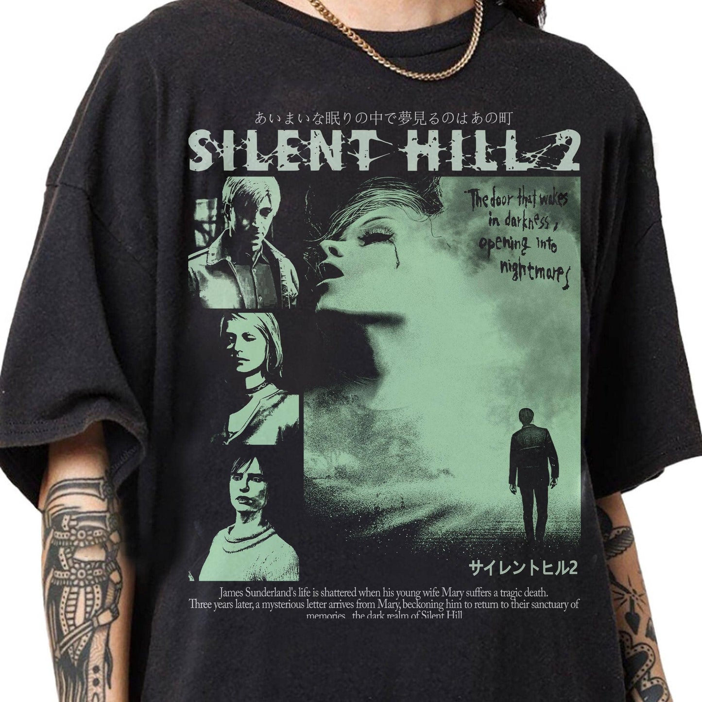 Vintage 90S Bootleg Style Silent Hill Ii T-Shirt Unisex T-shirt, Sweatshirt, Hoodie, Long Sleeve Tee - T-Shirt, Sweatshirt, Hoodie