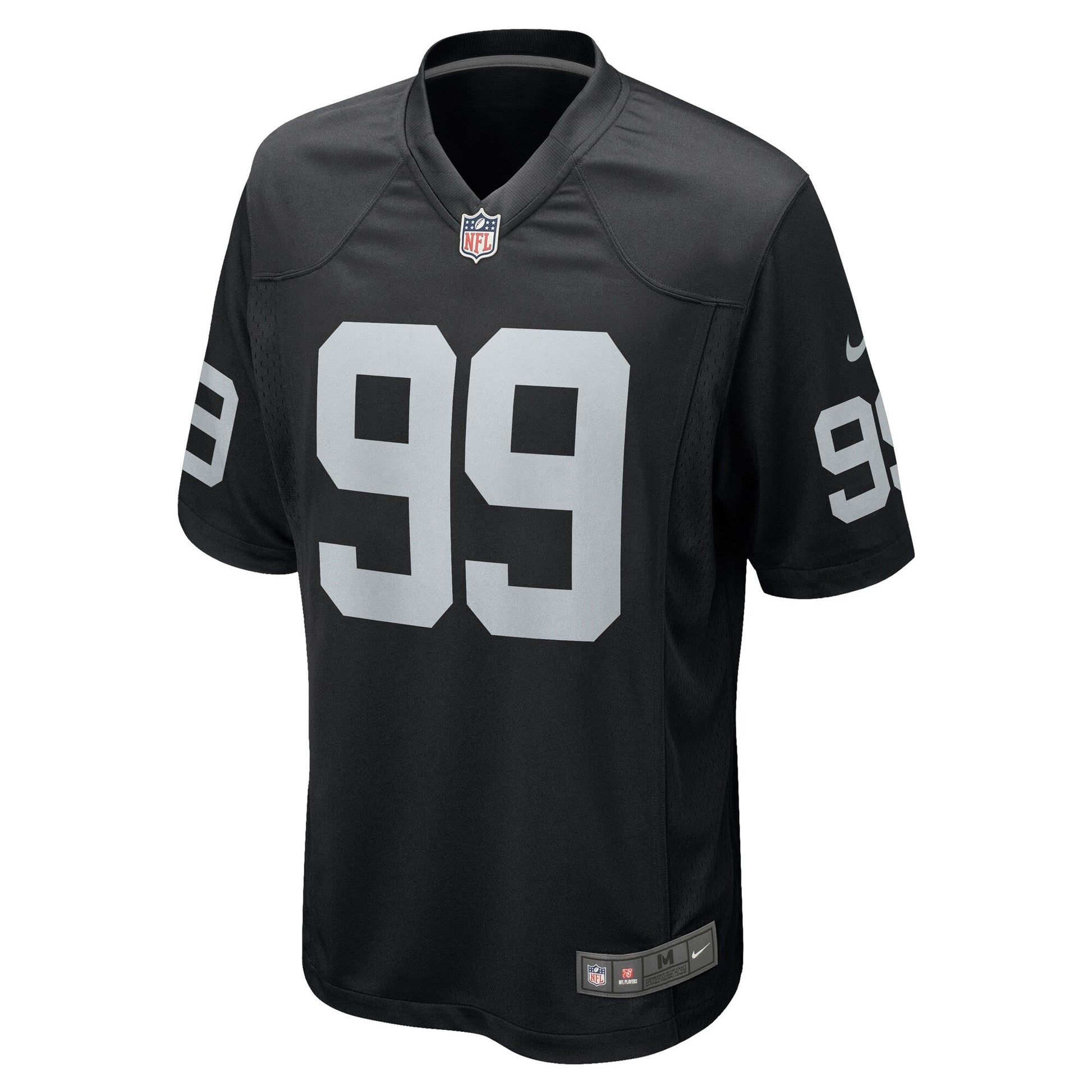 Nesta Jade Silvera Las Vegas Raiders Team Game Jersey - Black football jersey product view 2
