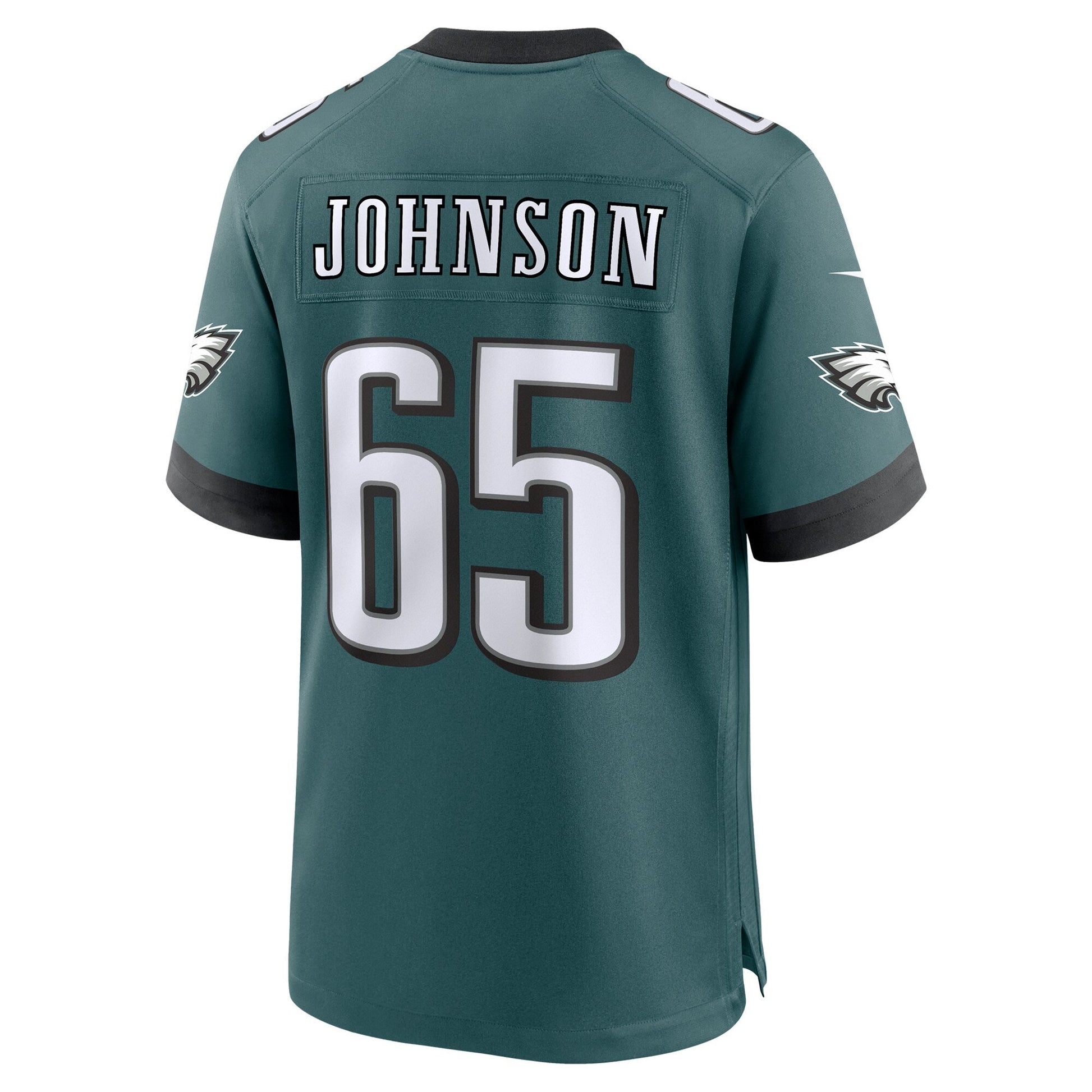 Lane Johnson Philadelphia Eagles Team Game Jersey - Midnight Green football jersey product view 3
