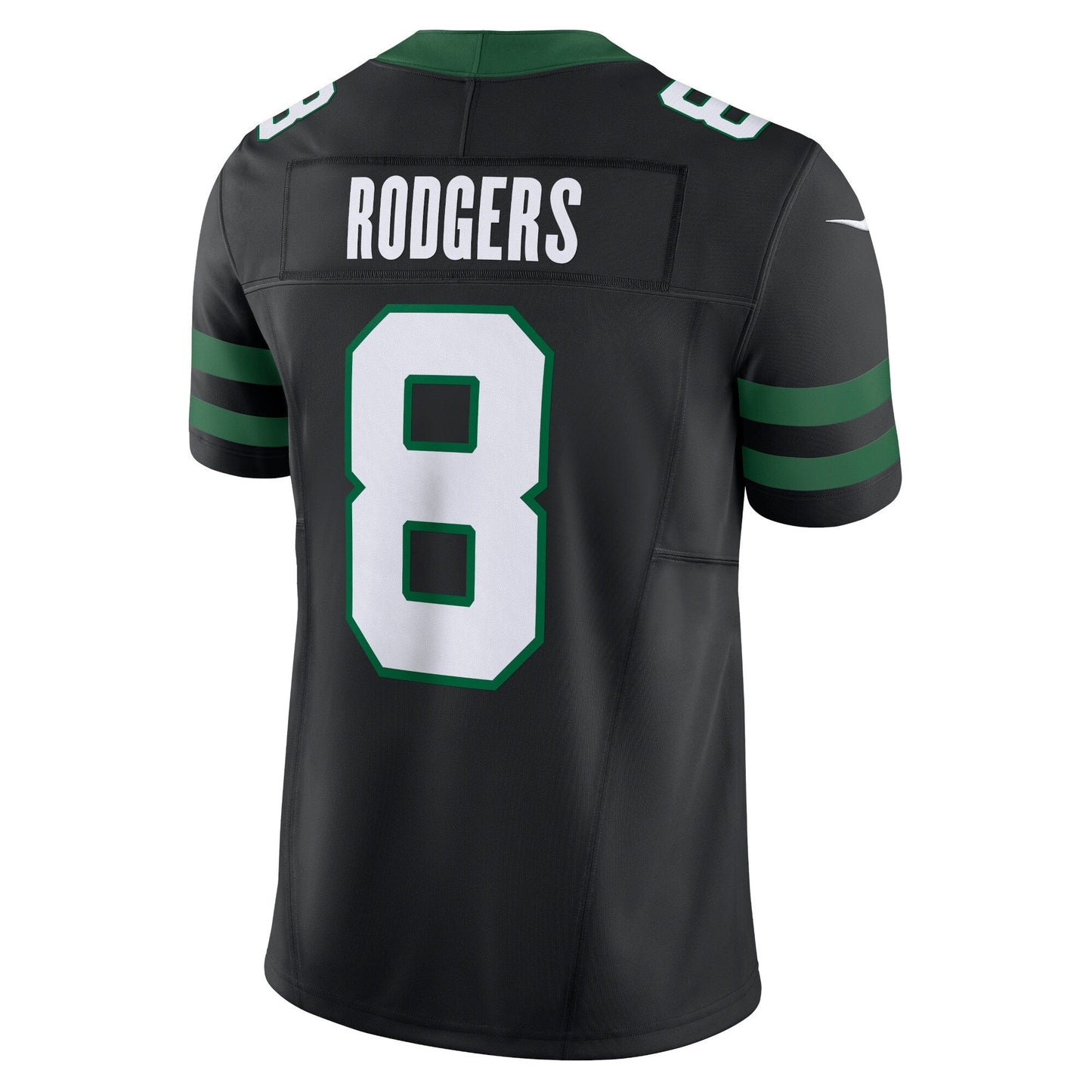 Aaron Rodgers New York Jets Alternate Vapor F.U.S.E. Limited Jersey - Legacy Black football jersey product view 3