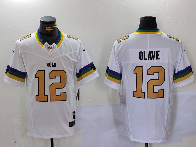 Men's New Orleans Saints Chris Olave White Fashion Game Jersey football jersey product view 1