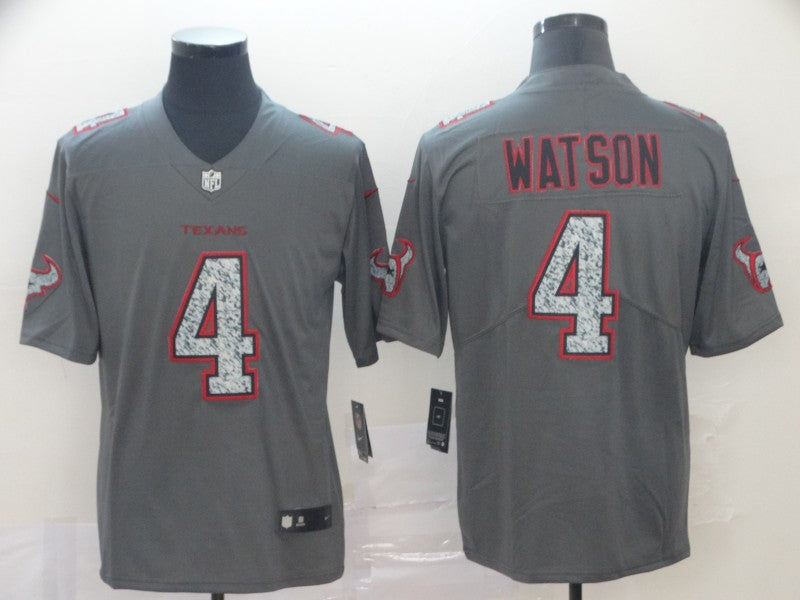 Men's Houston Texans Deshaun Watson #4 Gray Game Player Jersey1 football jersey product view 1