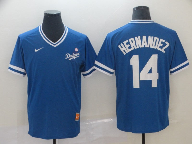 Men's Los Angeles Dodgers Enrique Hernandez #14 Blue Stitched Jersey1 baseball jersey product view 1