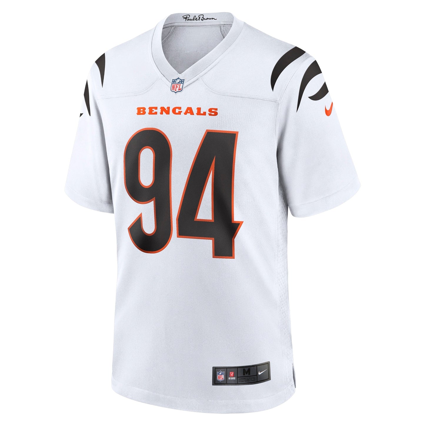 Sam Hubbard Cincinnati Bengals Game Jersey - White football jersey product view 2